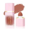 Gl turelifes Cream Liquid blush Cosmetics, blush à coussin dair pour les joues, haute pigmentation, sans poids, mousse de ve