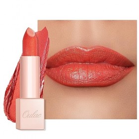 OULAC Rouge a Levre Hydratant et Brillant Corail, Baume à Lèvres Finition Brillante et Chatoyante, Texture Crémeuse, Formule 