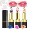 Desing Wish 3 Pièces Lot Rouge a Levre Magique Change de Couleur Aloe Vera Rouge a Levre Mat Longue Tenue Jelly Lipstick Baum