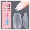 Gelike ec Capsule Americaine Ongle Court XXS Ballerine Pose Américaine Ongle EXTRA COURTE MAT 300PCS 15 Tailles Faux Ongles e