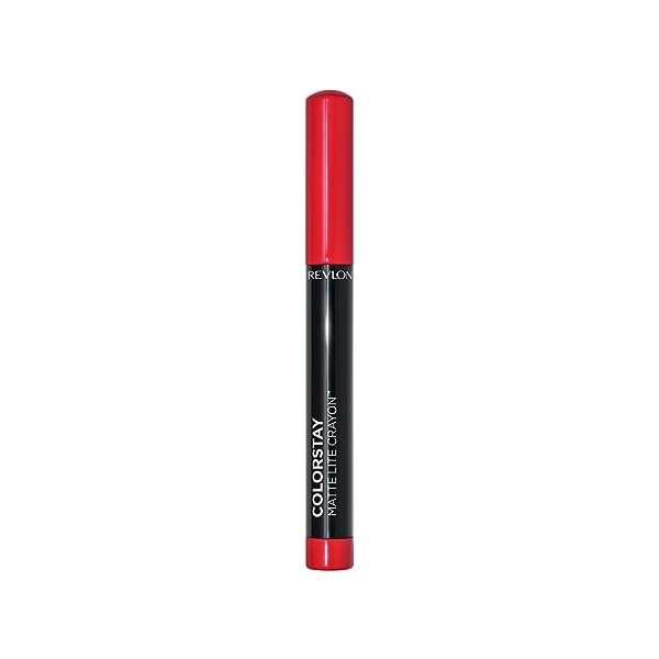 Revlon, Rouge à lèvres ColorStay Matte Lite™ Crayon, Fini mat, Couleur saturée, Formule infusée en huile de graines de mangue