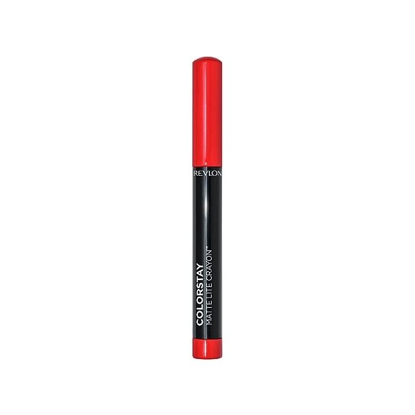 Revlon, Rouge à lèvres ColorStay Matte Lite™ Crayon, Fini mat, Couleur saturée, Formule infusée en huile de graines de mangue