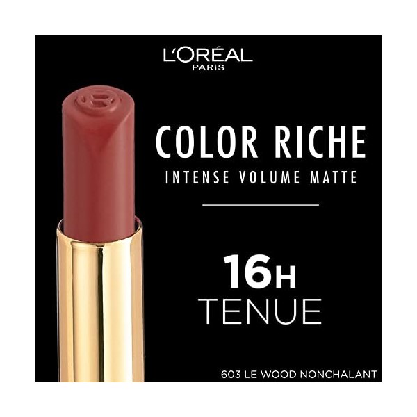 LOréal Paris Color Riche Rouge à Lèvres matte et repulpant LE WOOD NONCHALANT