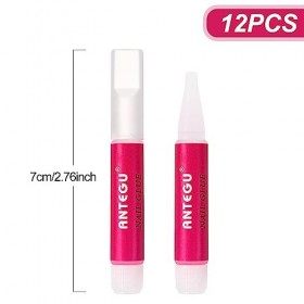 Sularpek 12 Pcs Colle Faux Ongles, 2g Extra Forte Colle à Ongles, Colle Faux Ongles Pour Pointes En Acrylique, Colle pour Ong