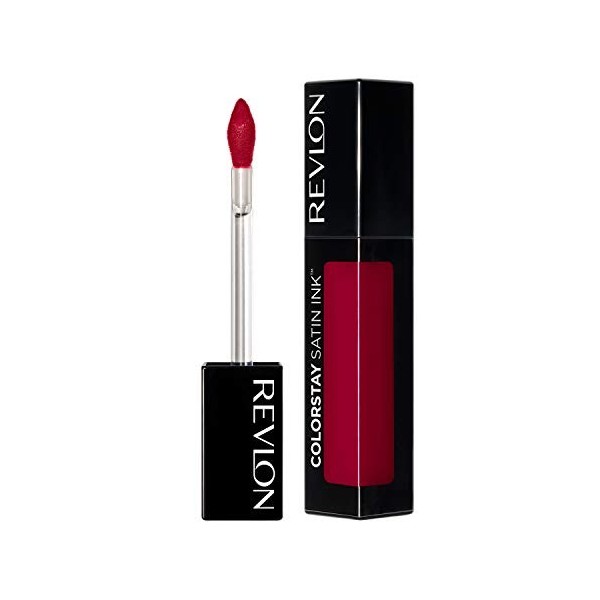 REVLON ColorStay Rouge à lèvres liquide à encre satinée, longue tenue et riche pour les lèvres, formulé avec de lhuile de gr