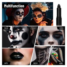 3 Pcs Mat Velours Noir Ensemble de Rouge à lèvres, Millésime Bâton à lèvres Black Lipstick Lip Stain Vampire vif pour les lèv