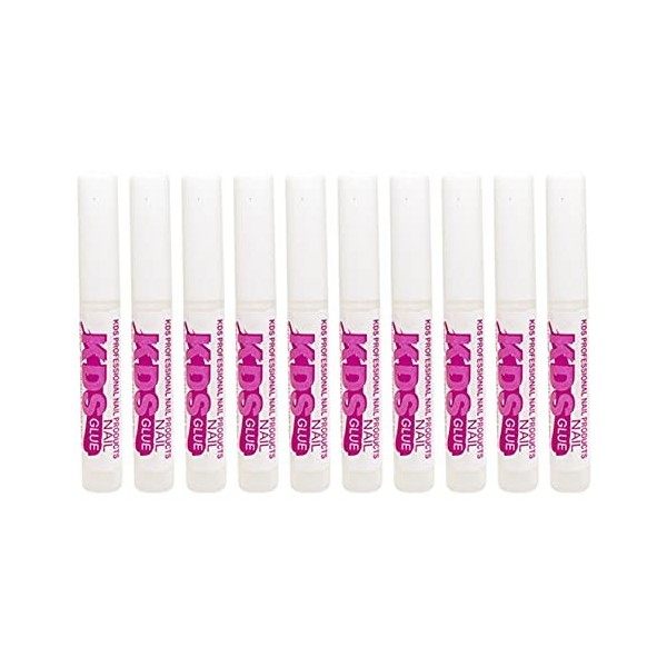 KDS Lot de 10 tubes de colle pour faux ongles