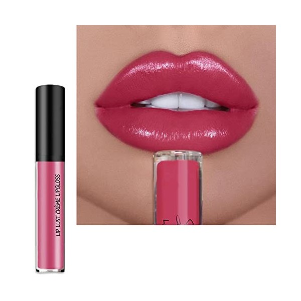 LICHENGTAI Ensemble de Brillant à lèvres velouté Rouge à lèvres Liquide, Longue Durée Waterproof Liquide Rouge à Lèvres Kit, 