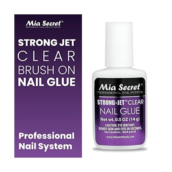 Mia Secret Nail Glue with Calcium & Vitamin E - Brush On 335 by Mia Secret