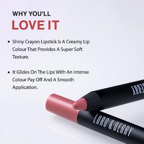 Lord & Berry 20100 Crayon Matte Lipsticks Intense Color with Soft & Creamy Touch Enriched with Vitamin E Hydrating Long Lasti