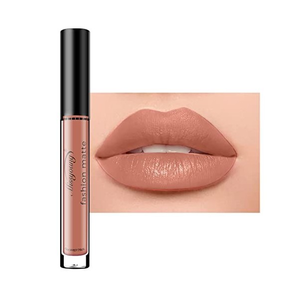 Allbesta Longue durée imperméable à leau liquide mat rouge à lèvres mat mat brillant à lèvres waterproof maquillage anti-adh