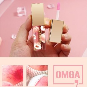 Lot de 5 gloss à lèvres à changement de couleur - Goût fruité - Couleur de la température - Couleur du pH - Brillant à lèvres