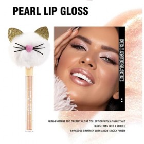 Brillant à lèvres nacré scintillant en verre 5 couleurs, brillant à lèvres hydratant, vernis à lèvres nourrissant hydratant T