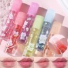 6pcs Roll-On Lip Gloss Set, Set De Gloss à Lèvres Aromatisé Aux Fruits, Maquillage Brillant Pour Les Enfants Et Les Adolescen