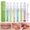 6 Pièces Hydratant Huile Pour Les Lèvres, Brillant à Lèvres Nourrissant Et Transparent, Fruits Pour Lèvres Sèches, Non Toxiqu