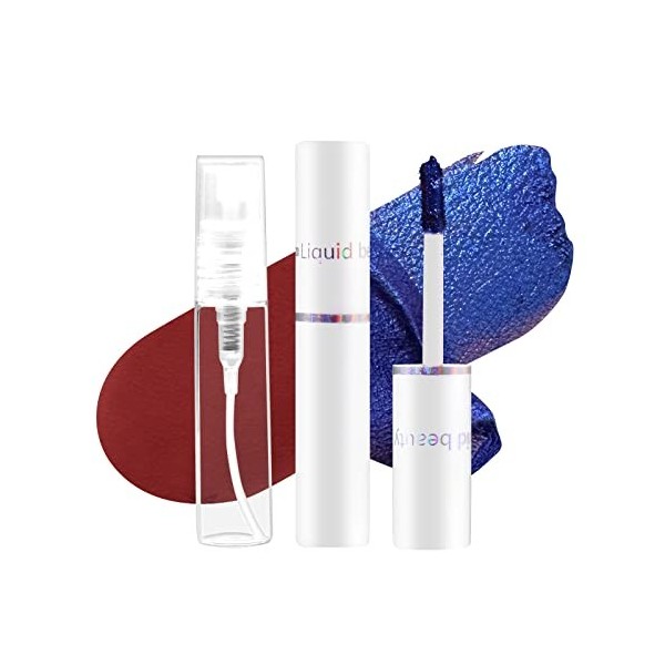 Prreal Peel Off Lip Stain, Tache à lèvres, Tatouage brillant à lèvres coloré, Antiadhésif tasse lèvre tache, Rouge à lèvres l