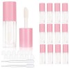 COSIDEA Lot de 14 tubes vides pour gloss à lèvres 6 ml noir 