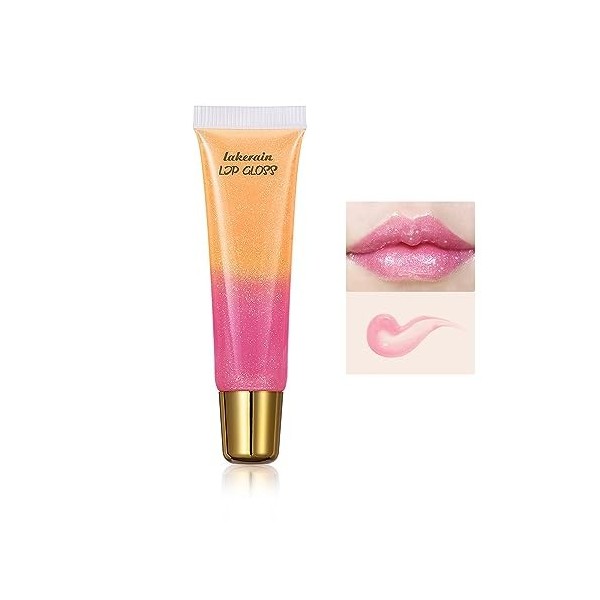 Cotensta Lip glosses Brillant à Lèvres Bicolore, Brillant à Lèvres Bicolore Hose, Brillant à LèVres Hydratant Nacré, Hydratat