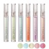 RoseFlower 6 PCS Lip Gloss Hydratant Lip Glow Oil, Gloss à Lèvres hydratante en gelée, Clear Lip Glow Oil Transparent Plumpin