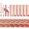 RoseFlower 6 PCS Lip Gloss Hydratant Lip Glow Oil, Gloss à Lèvres hydratante en gelée, Clear Lip Glow Oil Transparent Plumpin