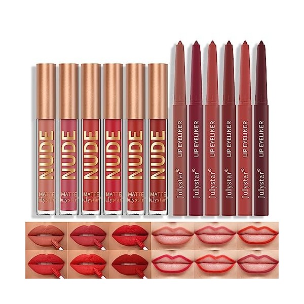 RoseFlower 6 PCS Lip Gloss Hydratant Lip Glow Oil, Gloss à Lèvres hydratante en gelée, Clear Lip Glow Oil Transparent Plumpin