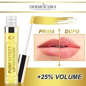 Dermocura Lip Volumizer Lèvres Repulpantes au Piment 5 Fois Plus Puissant Gloss à Lèvres Repulpant Transparent Longue Durée E
