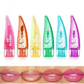 Lot de 6 brillants à lèvres repulpant à changement de couleur, huile hydratante pour les lèvres, longue durée, non collant, b