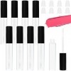 INHEMING Lot de 8 mini tubes vides transparents de 10 ml pour gloss à lèvres, baumes à lèvres avec bouchon pour produits cosm