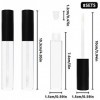 INHEMING Lot de 8 mini tubes vides transparents de 10 ml pour gloss à lèvres, baumes à lèvres avec bouchon pour produits cosm