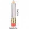 Lot de 6 tubes vides en forme de crayon pour gloss à lèvres - Mini conteneurs portables pour femme et fille - Rose et blanc