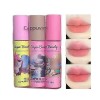 Domality 3Pcs Matte Lip Gloss Set avec Emballage Coloré Cute Cat, Rouge à Lèvres Rose Velours Crème, Imperméable à l’eau Long