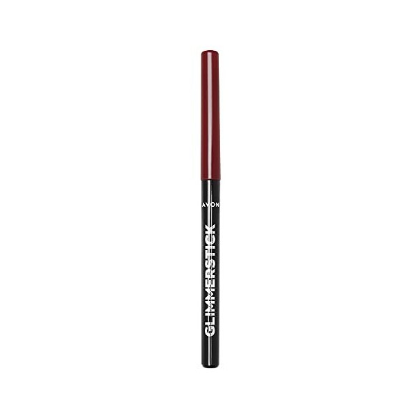 Avon Glimmerstick Crayon à lèvres Brique rouge infusé avec de la vitamine E pour une application lisse et des lèvres définies