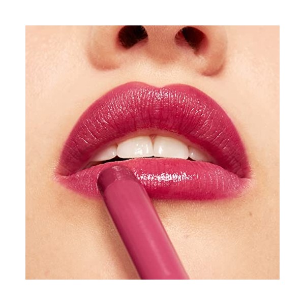 3INA MAKEUP - The Color Lip Glow 385 + The Automatic Lip Pencil 385 - Rouge à Lèvres Rose Baie avec Beurre de Karité - Crayon
