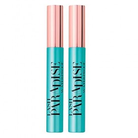 2 x LOréal Paris Lash Paradise Waterproof Mascara Volumisant et Extensible Formule Yeux Sensibles Couleur Noir - 2 Mascara