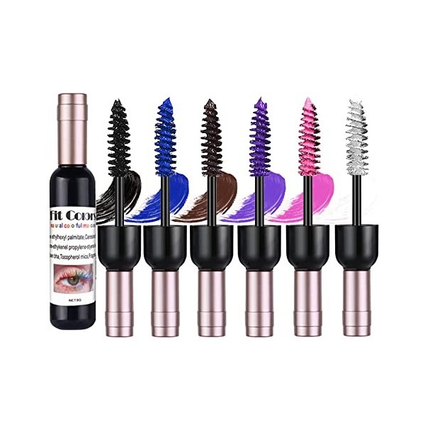 3D Lash Extension Mascara, FantasyDay 6pcs 15ml Waterproof Hypoallergénique Volume et Longueur Sculpt Mascara Couleur - Masca