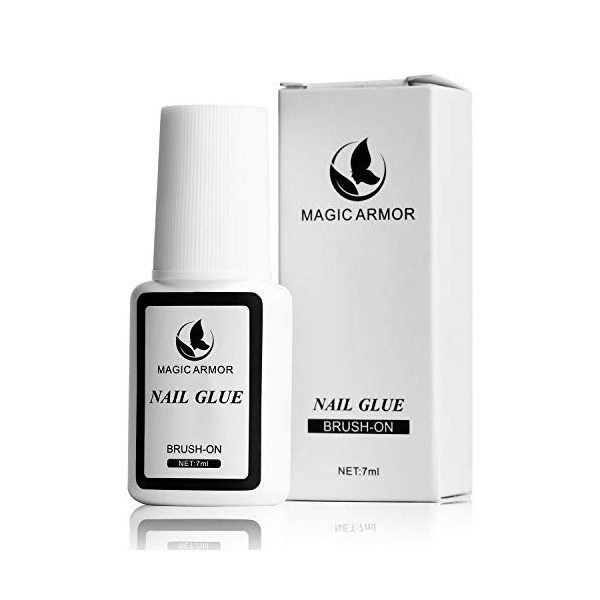 MAGIC ARMOR Colle à ongles Avec Pinceau 7ml Colle Faux Ongle extra forte