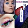 7 mascaras colorés arc-en-ciel imperméables en fibre 3D pour cils