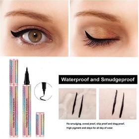 Eyeliner,Eye liner noir Waterproof,Eyeliner Liquide,Eyeliner Pencil Stylo Liquide Eyeliner Precision Séchage Rapide,Facile à 