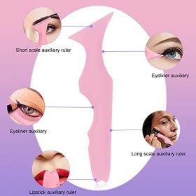 Guide Eyeliner, Mascara en silicone, modèle de crayon multifonctionnel pour les yeux, rouge à lèvres, outil de maquillage, cu