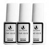 MAGIC ARMOR 3 Pièces Colle à ongles Avec Pinceau 7ml Colle Faux Ongle extra forte Colle A Faux Ongles Pour Pointes Acrylique 