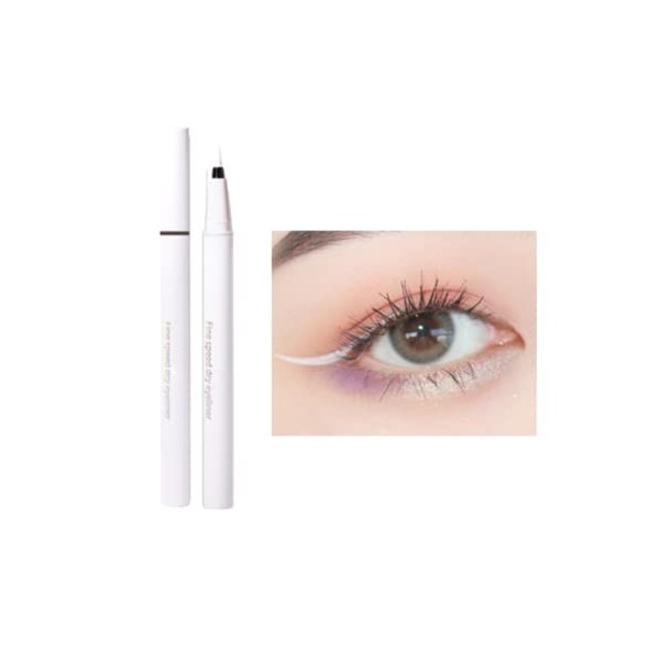 Eyeliner couleur liquide waterproof,Eyeliner Liquide Stylo Liquide Eyeliner Precision Séchage Rapide pour Femme Blanc 