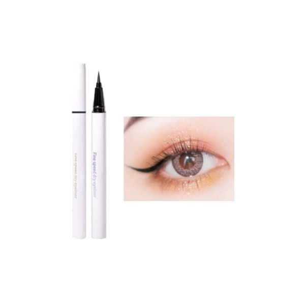 Eyeliner couleur liquide waterproof,Eyeliner Liquide Stylo Liquide Eyeliner Precision Séchage Rapide pour Femme Blanc 