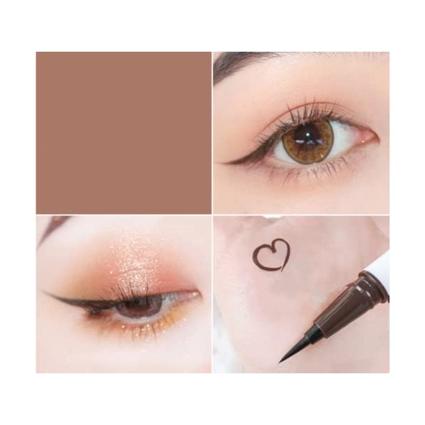 Eyeliner couleur liquide waterproof,Eyeliner Liquide Stylo Liquide Eyeliner Precision Séchage Rapide pour Femme Blanc 