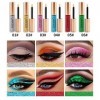 Beteligir 6 pièces Set Shimmer Eyeliner Smoky Long Lasting Paillette Eyeliner liquid Glitter, Diamant Paillettes Eyeliner Liq