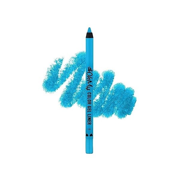 Lamel Oh My Color Gel Eye Liner - Formule Longue Durée - Crée des Lignes Régulières - Look Professionnel - Cruelty-free - Vio