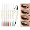 Eyeliner, Liquid Eyeliner, Eyeliner Coloré, Eyeliner Liquide Imperméable, Shimmer étanche Long Lasting Eyeliner pour Cosplay 