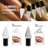 Erinde 5PCS Glitter Eyeliner Set, Liquid Eye Liner Make up,Glitzer Korean Diamond Eyeshadow Augen Make-up-Kit,lidschatten Was