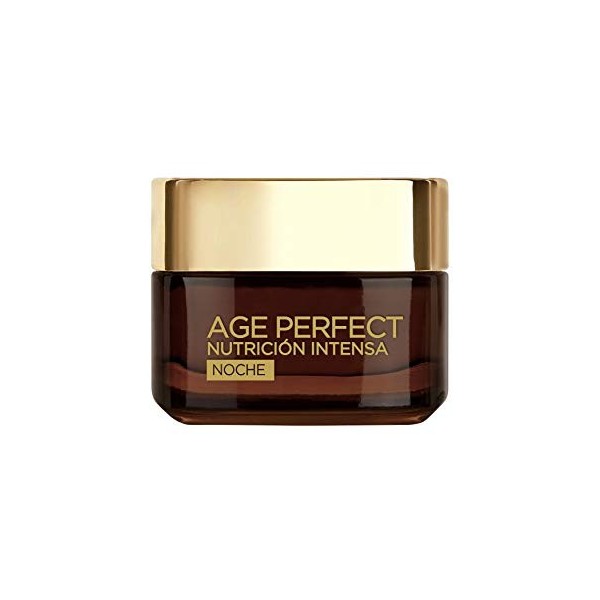 LOréal Paris Age Perfect Nutrición Intensa Crema Rica Reparadora Noche Pieles Maduras Y Desnutridas 50Ml