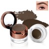 Boobeen Eyebrow Duo Kit - Gel et poudre pour sourcils, forme, définit, remplit les sourcils pour une couleur naturelle tout a