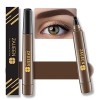 Crayon Sourcil, Marron Foncé Crayon à Sourcils, Waterproof, Stylo de Tatouage Pour Sourcils Résistant à Leau Avec Pointe Mic